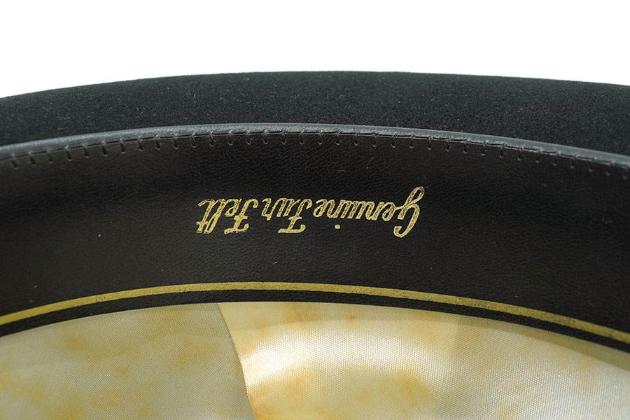 60'S STETSON FELT HAT BLACK (SIZE.7 1/4)