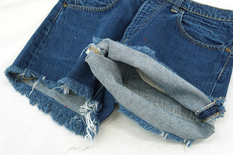 70's Levi's 505 シングル カットオフデニムショーツ 表記(W32