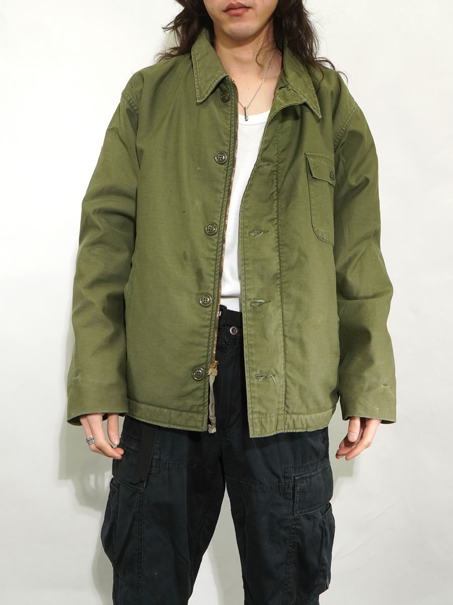 85 U.S.NAVY A-2デッキジャケット ステンシル 表記(L) | すべての商品