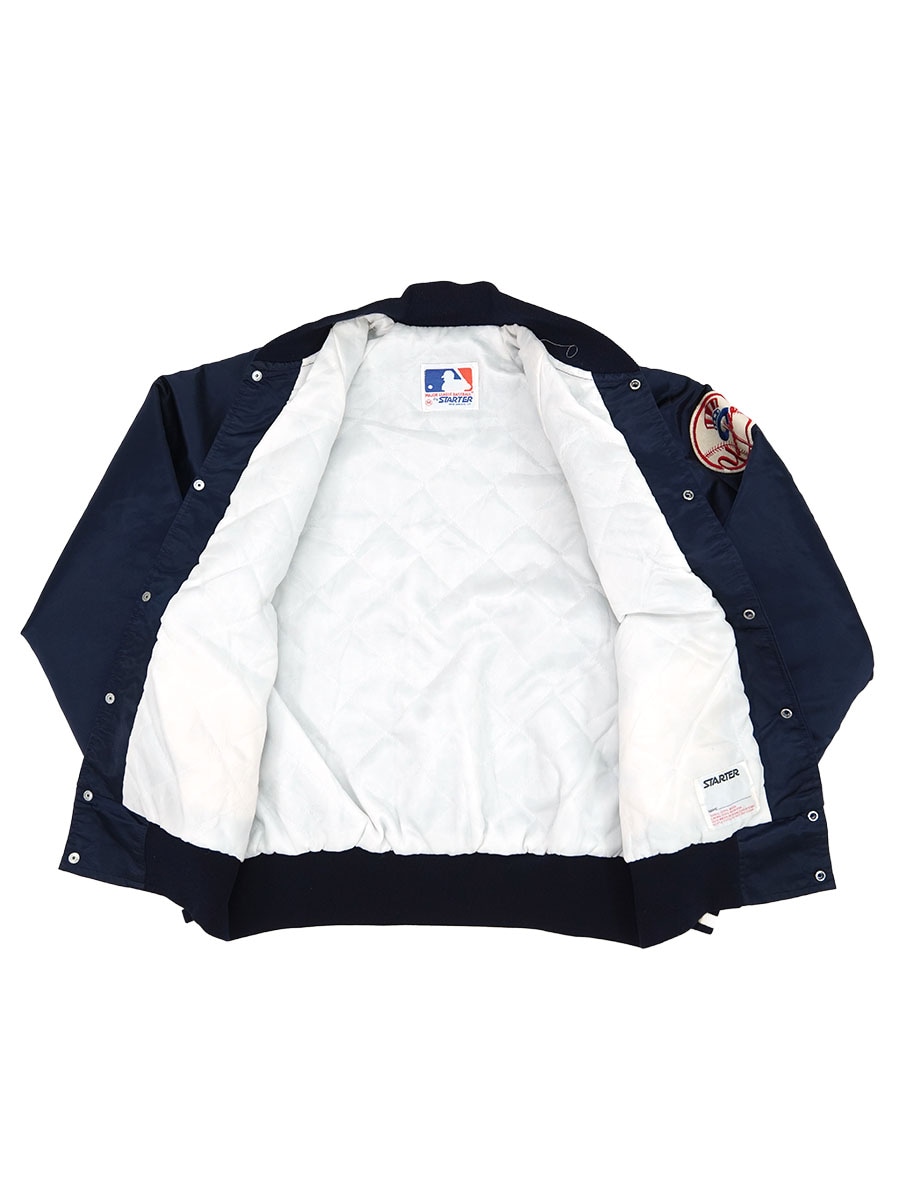 80's STARTER ''New York Yankees'' サテンスタジャン ネイビー