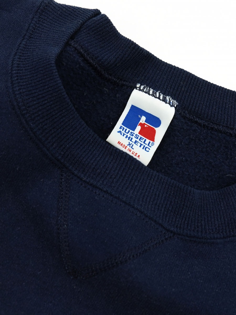 90's RUSSELL ATHLETIC ''WEST VIRGINIA FOOTBALL'' 3段プリント 前V