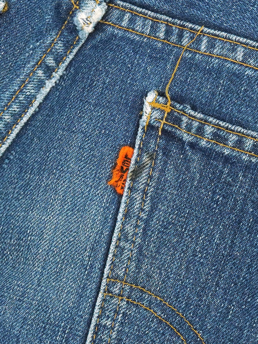 70's Levi's 646 オレンジタブBIG-E デニムパンツ 良雰囲気 実寸