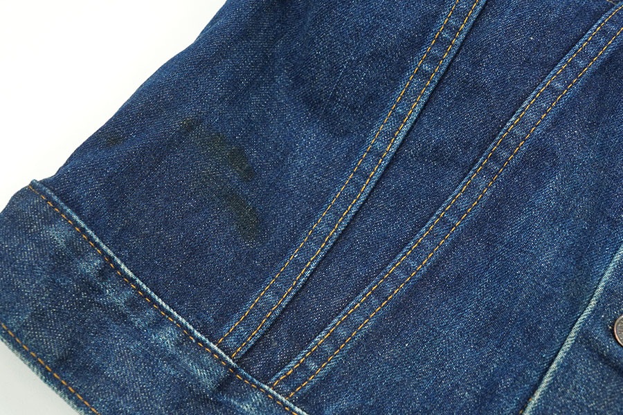 70's Levi's 70505 スモールe デニムジャケット インディゴ 濃紺 表記