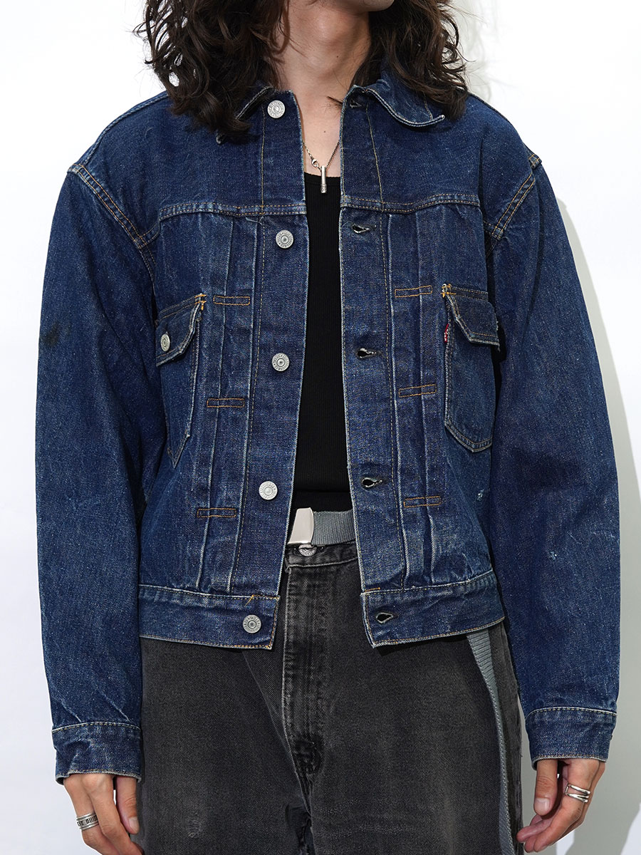【真紺】 Levi's Lot 507XX デニムジャケット 日本製 サイズ42 50's Levi's 507XX デニムジャケット ハギ 実寸(42位) AS IS | NEW