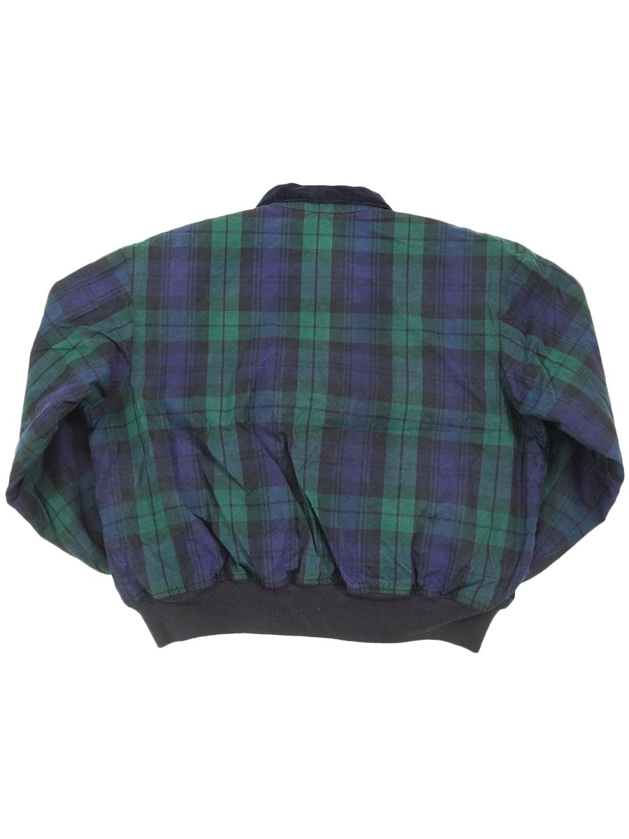RALPH LAUREN OILED COTTON FULL ZIP JACKET BLACK WATCH TARTAN (SIZE