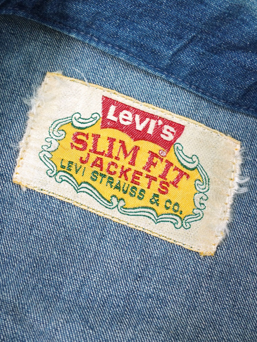 ジャケット・アウター 60s LEVI'S SLIM FIT JACKETS BIG E 36 60'S LEVI'S SLIM FIT JACKETS BIG E DENIM JACKET (APPROX.36) | NEW