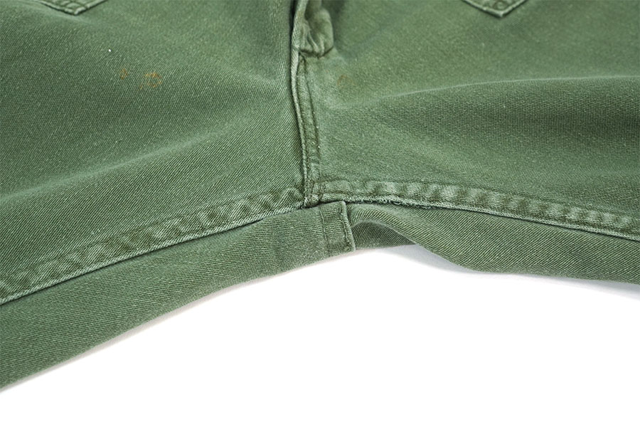 70's～ U.S.MILITARY ベイカーパンツ ジッパーフライ 実寸(35.5x28.5位