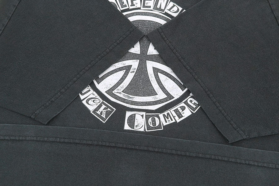 90's～ NHS ''INDEPENDENT TRUCK COMPANY'' Tシャツ ブラック 実寸(XL