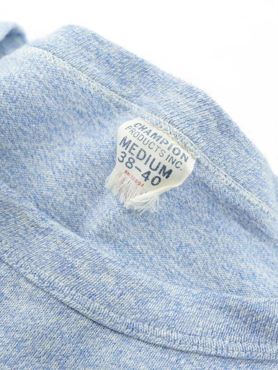 80's チャンピオン USCGA 染み込プリント 水色霜降り Teeシャツ実物