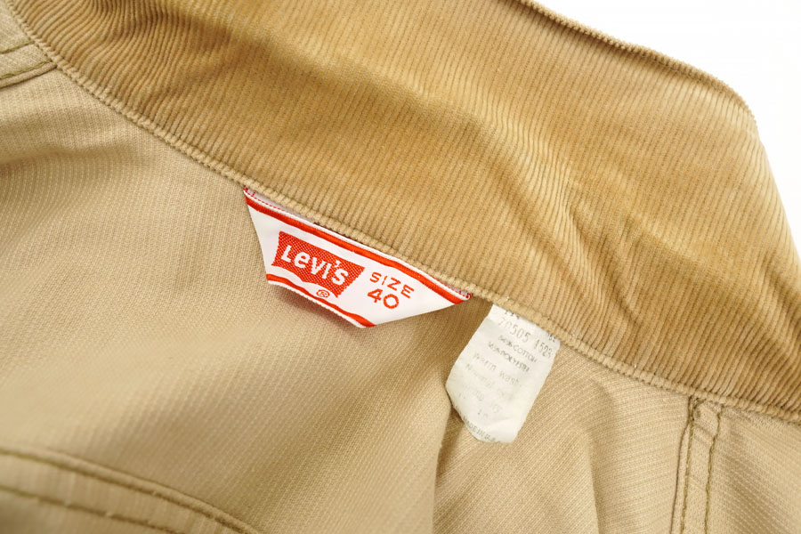 70's Levi's 70505 コーデュロイジャケット ベージュ 表記(40)