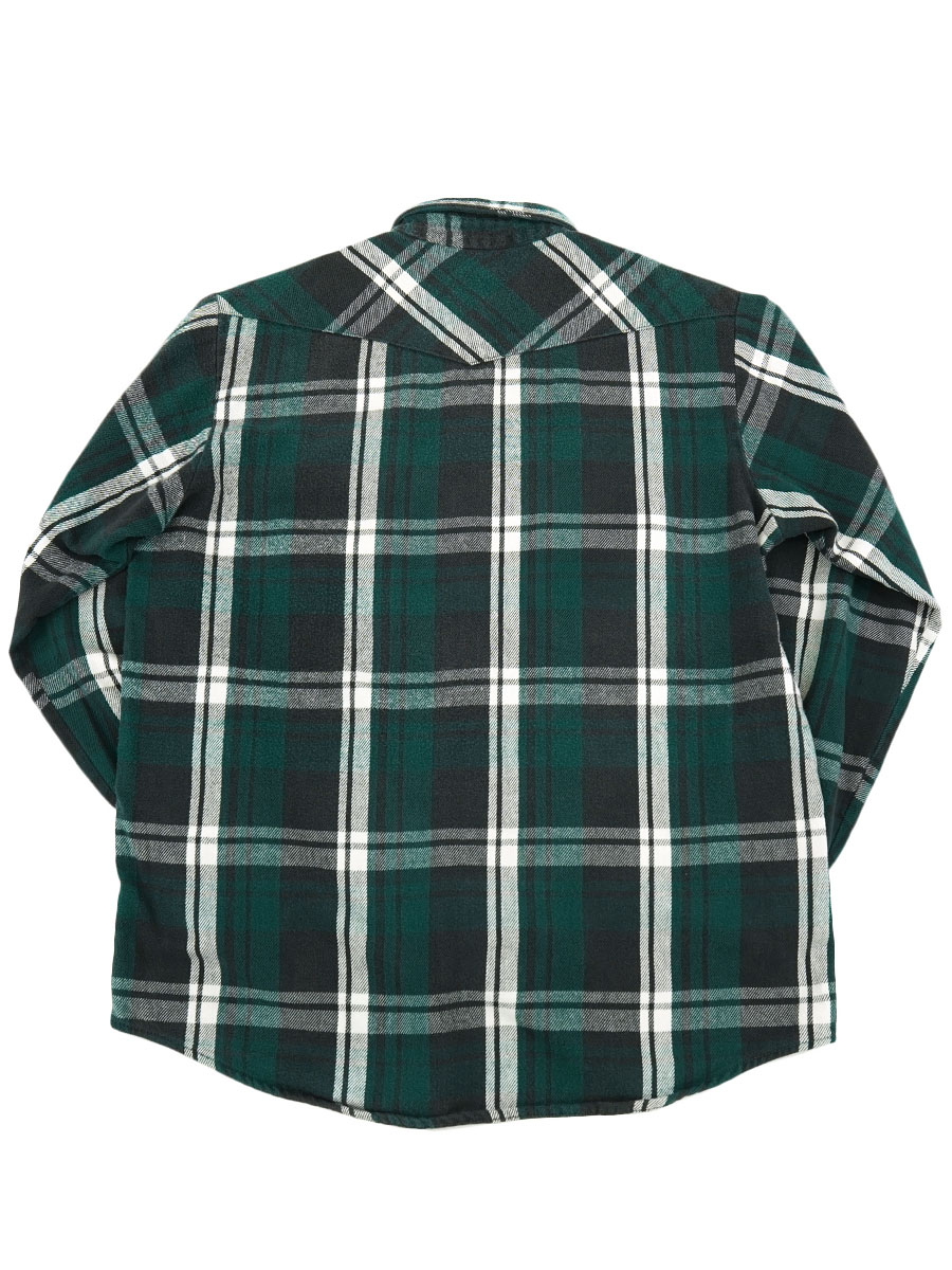 80's DAKOTA 好配色チェック ウエスタンフランネルシャツ 表記