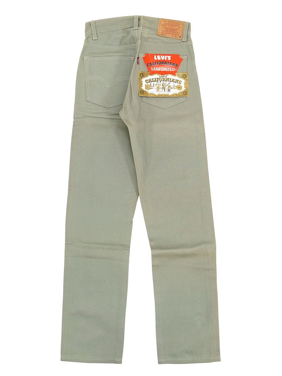 60's Levi's 921K BIG-E ギャラパッチ ピケパンツ モスグリーン 表記