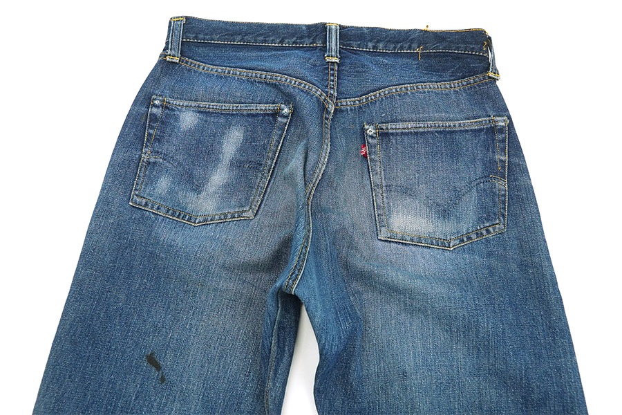 【Levi's 501】デニムパンツ ジーンズ W36 L32 ヒゲ ダメージ 50's LEVI'S 501XX デニムパンツ 薄ヒゲ 良雰囲気 実寸(W32 L27位