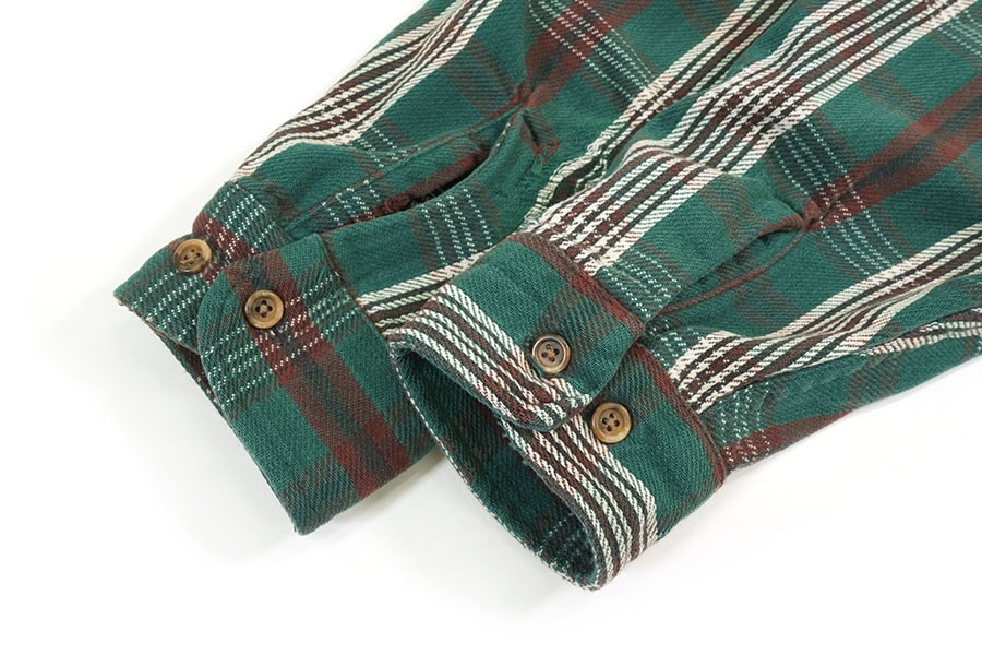 90's St.JOHN'S BAY グリーンベース 好配色チェック フランネルシャツ