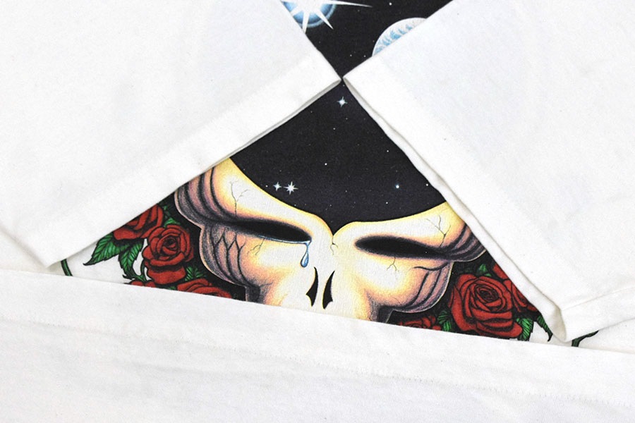 90's LIQUID BLUE グレイトフル・デッド ''Space Your Face'' 両面プリント Tシャツ ホワイト 表記(XL) USA製