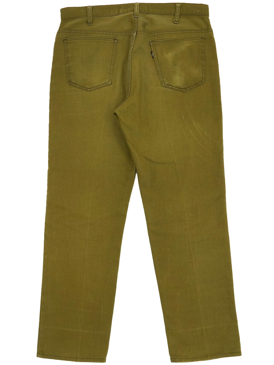 70's Levi's STA-PREST BIG-E スタプレパンツ 黄土色 実寸(35.5