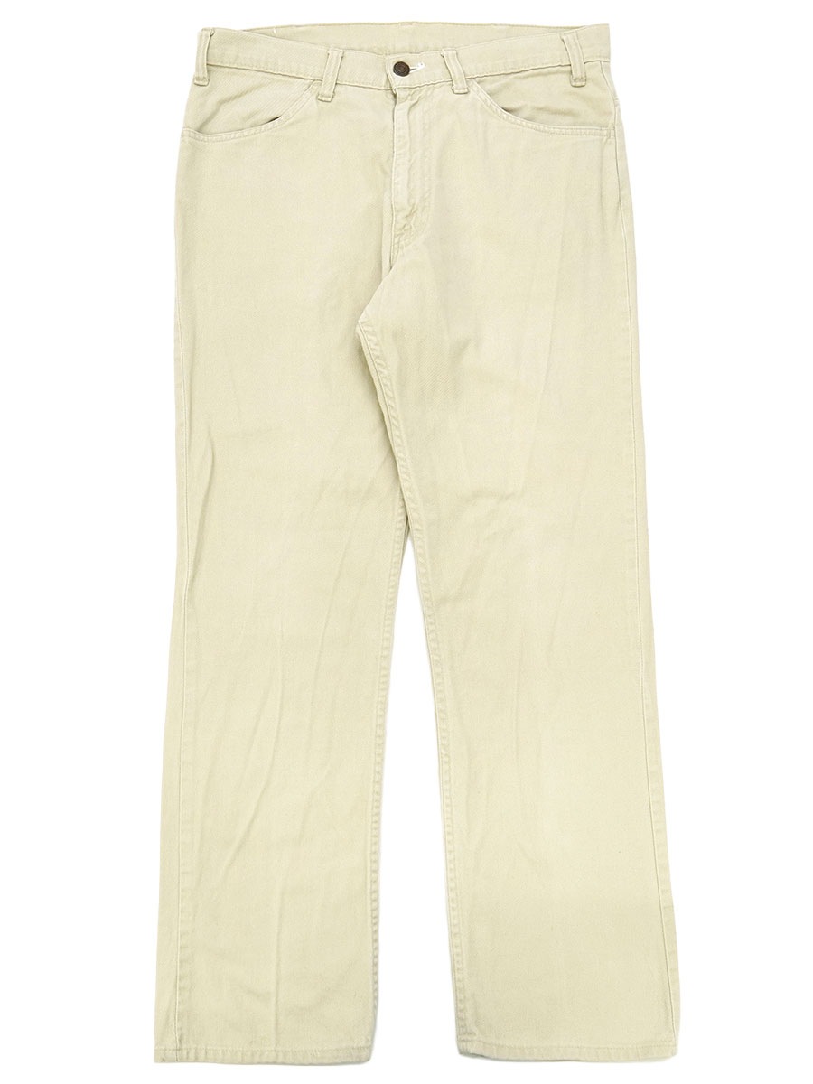 70's Levi's 519 コットンツイルパンツ アイボリー 表記(33x30)