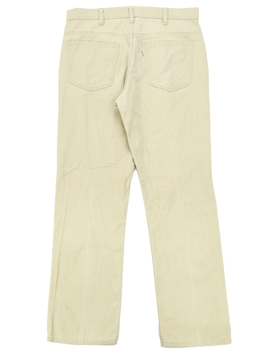 70's Levi's 519 コットンツイルパンツ アイボリー 表記(33x30)