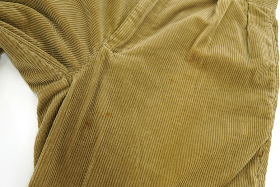 RALPH LAUREN WIDE WALE 2-TUCK CORDUROY PANTS BROWN (SIZE. W32 L32) ANDREW PANT