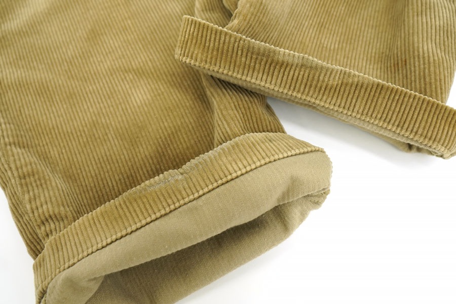 RALPH LAUREN WIDE WALE 2-TUCK CORDUROY PANTS BROWN (SIZE. W32 L32