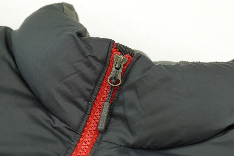 00's THE NORTH FACE ヌプシ ダウンJKT 700フィル 表記(M) 赤×黒