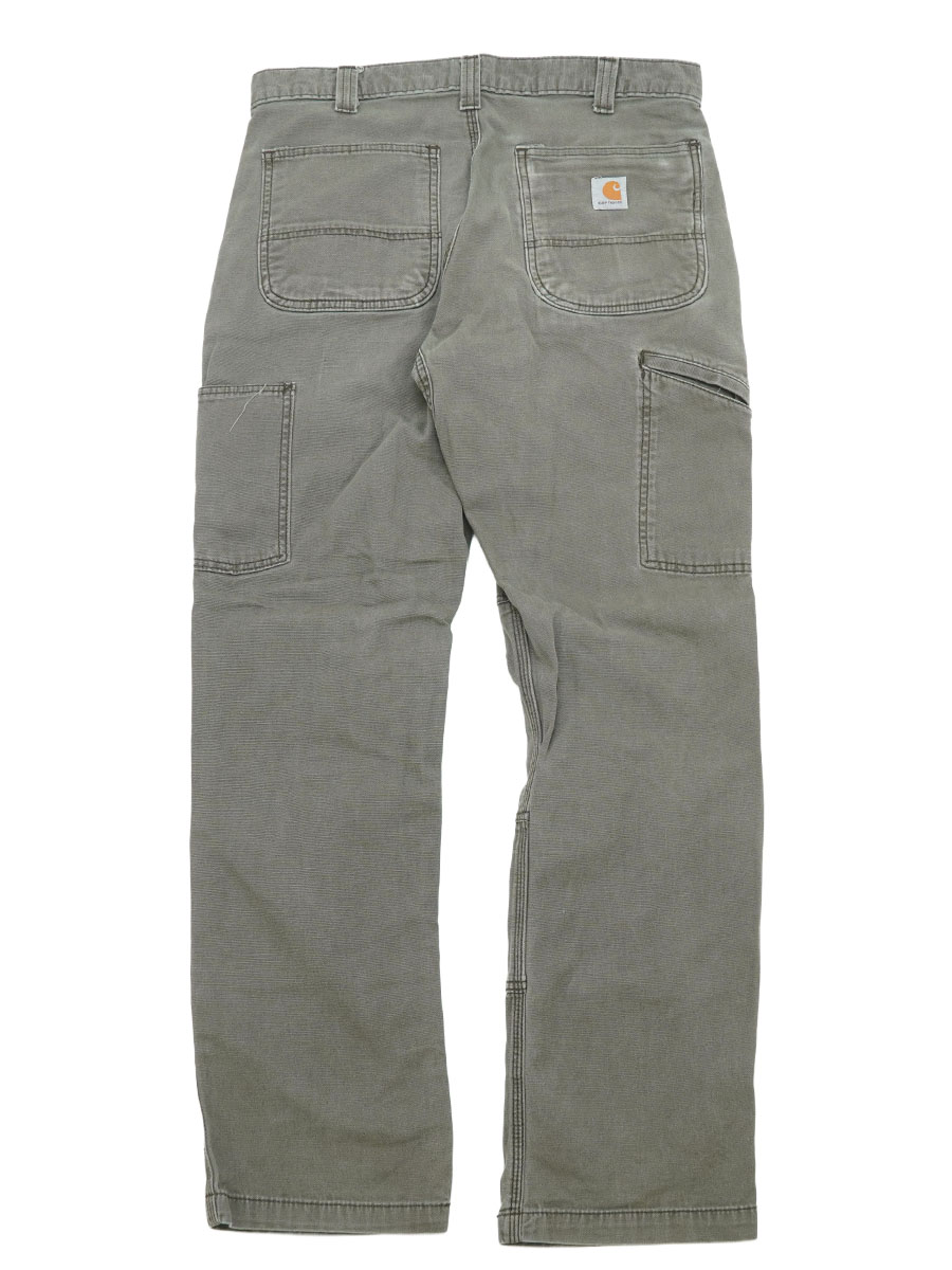 CARHARTT RELAXED FIT DOUBLE KNEE PAINTER PANTS KHAKI GREY (SIZE