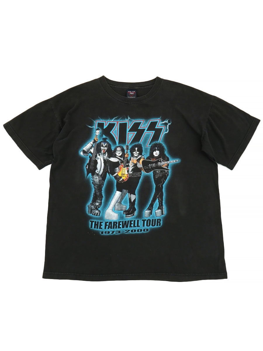 00's U.S. T'S ''WORLD TOUR 2000'' KISS 両面プリント Tシャツ 表記(L