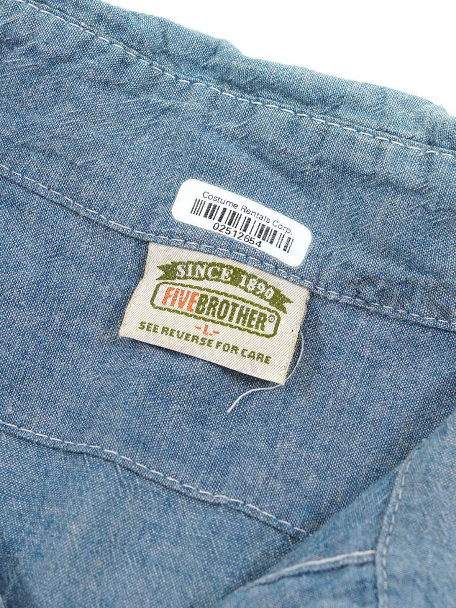 90's FIVEBROTHER シャンブレーシャツ 表記(L) | すべての商品