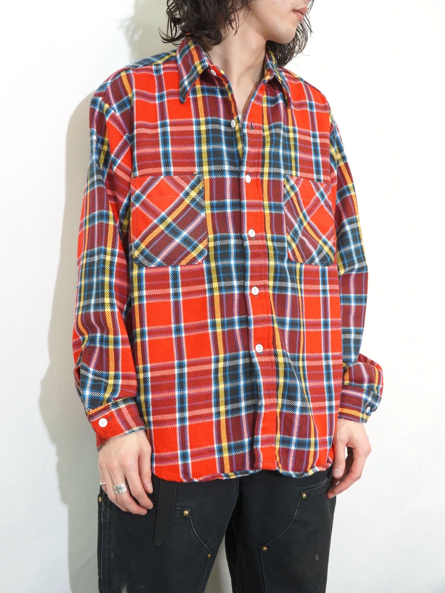 70'S BIGMAC PLAID FLANNEL SHIRT (SIZE. LARGE) | すべての商品