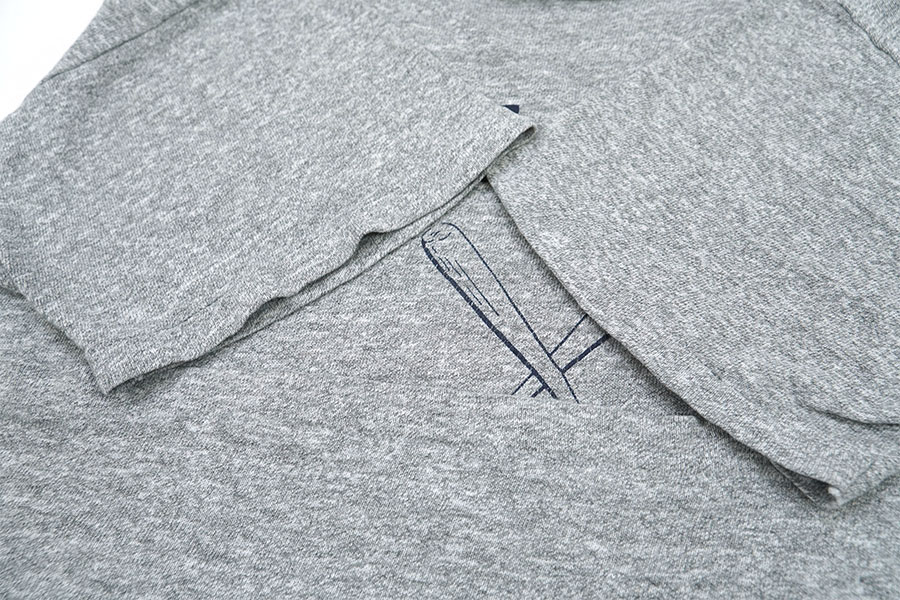80's トリコタグ チャンピオン ''PHILLIPS ACADEMY'' 3段プリント 霜降りTシャツ 表記(L)