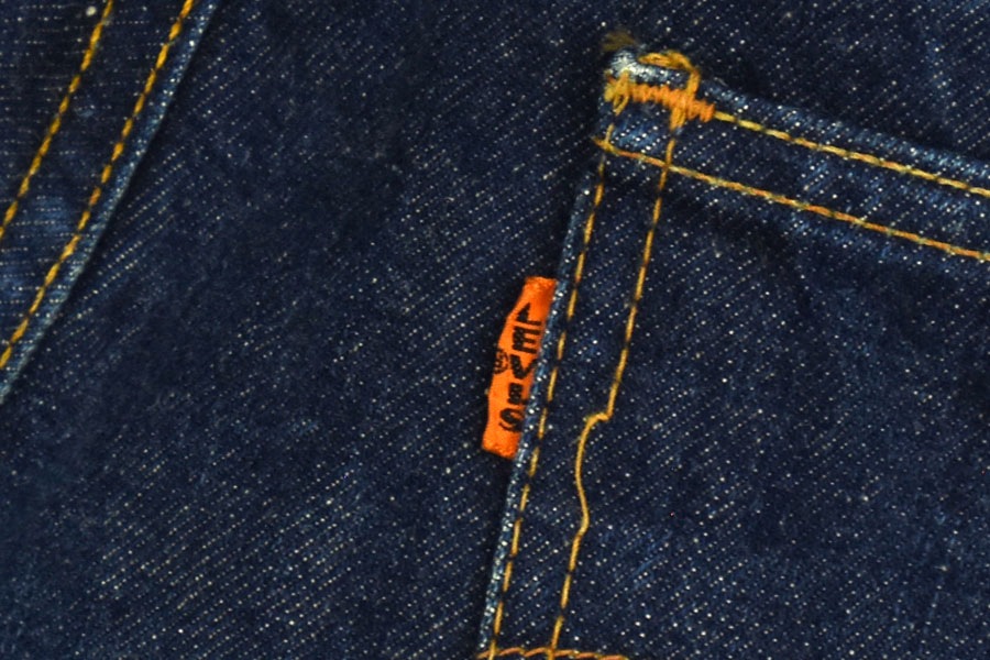 60's Levi's 606 BIG-E デニムパンツ 濃紺 実寸(30x30位)