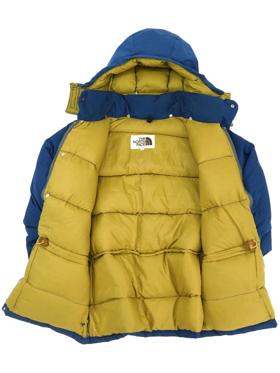 80's 茶タグ THE NORTH FACE ダウンジャケット ネイビー 表記(L