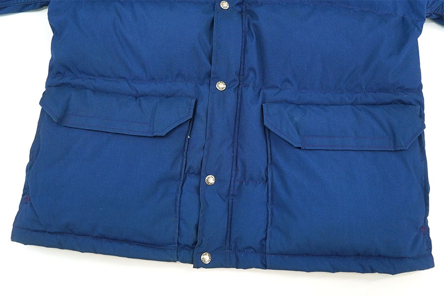 THE NORTH FACE ネイビー ダウンジャケット 80 80's 茶タグ THE NORTH FACE ダウンジャケット ネイビー 表記(L