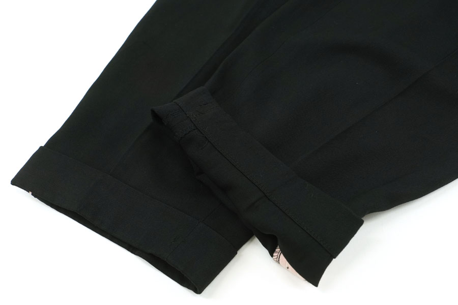 1950'S BLACK × PINK PISTOL PANTS (APPROX.W33 L26)
