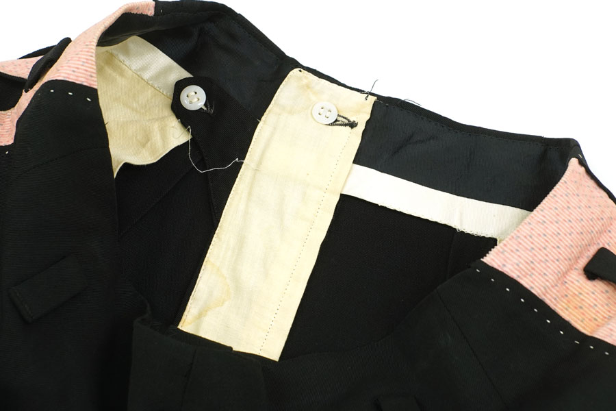 1950'S BLACK × PINK PISTOL PANTS (APPROX.W33 L26)
