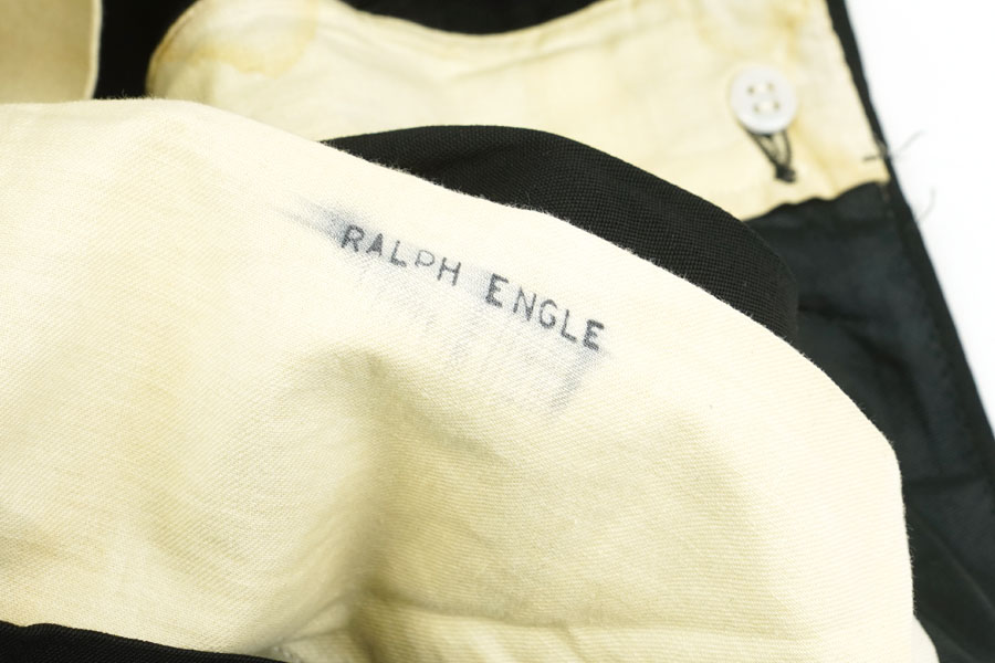 1950'S BLACK × PINK PISTOL PANTS (APPROX.W33 L26)