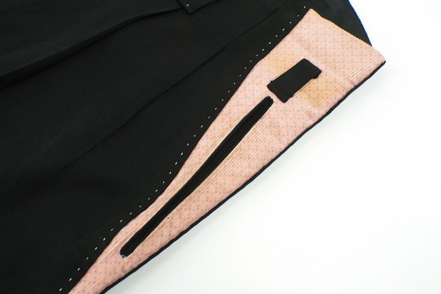1950'S BLACK × PINK PISTOL PANTS (APPROX.W33 L26)