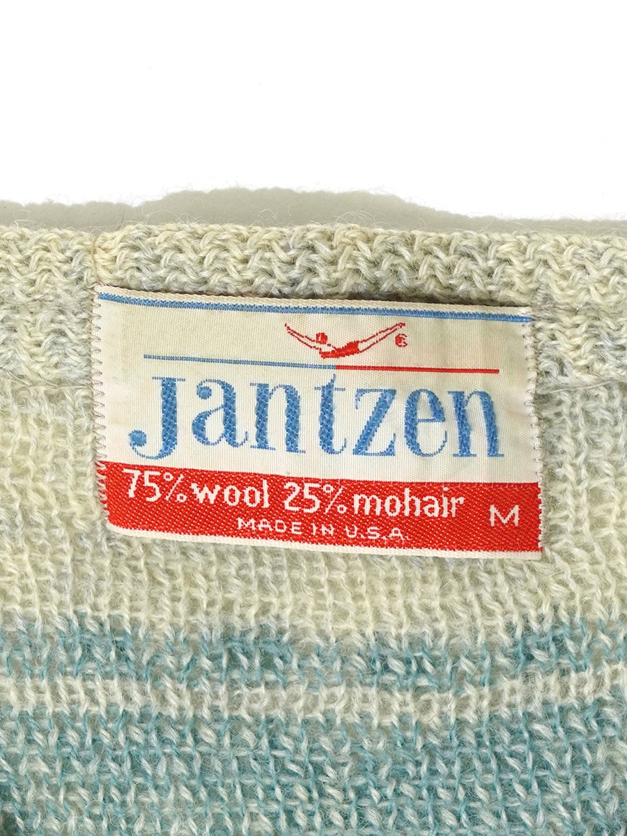 60's～ Jantzen ノルディックボーダー モヘア×ウール ニット