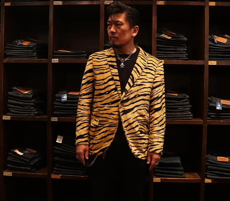 1960s ANIMAL JACKET , TIGER , Size L