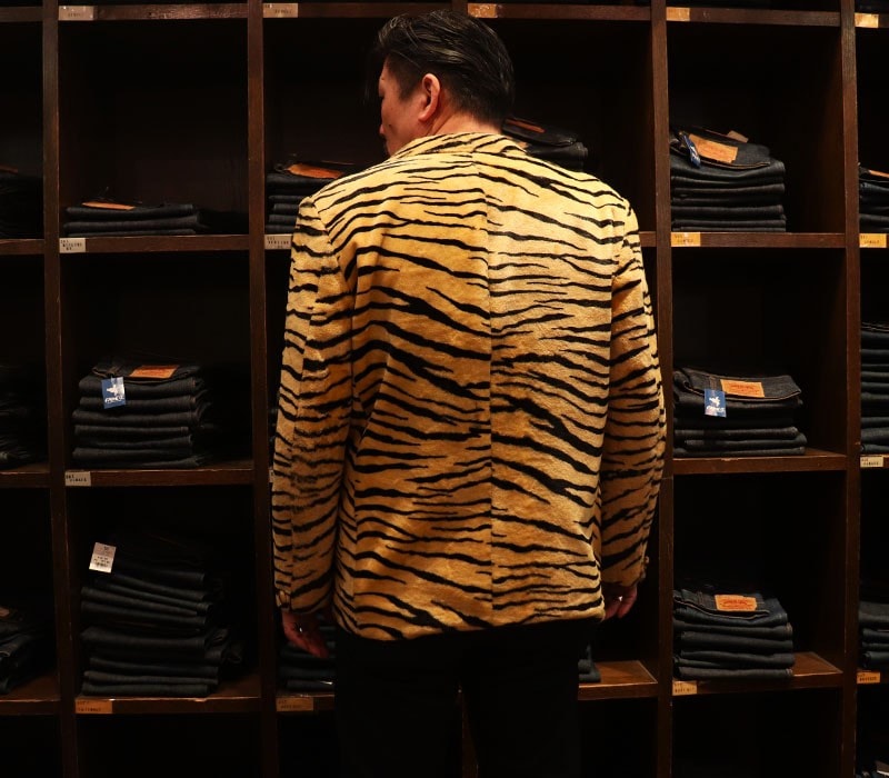1960s ANIMAL JACKET , TIGER , Size L