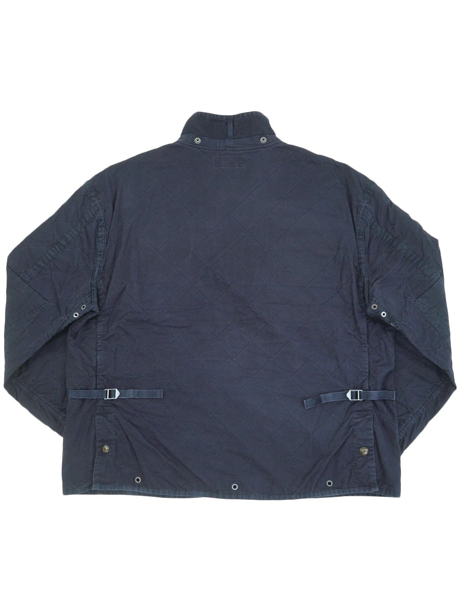 ラルフローレン フルスナップ コットンジャケット ネイビー 実寸(XL位