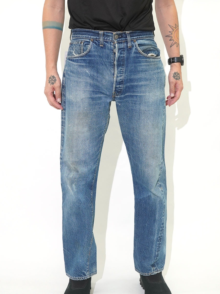 60's LEVI'S 501 BIG E デニムパンツ ヒゲ 良雰囲気 実寸(W32 L30