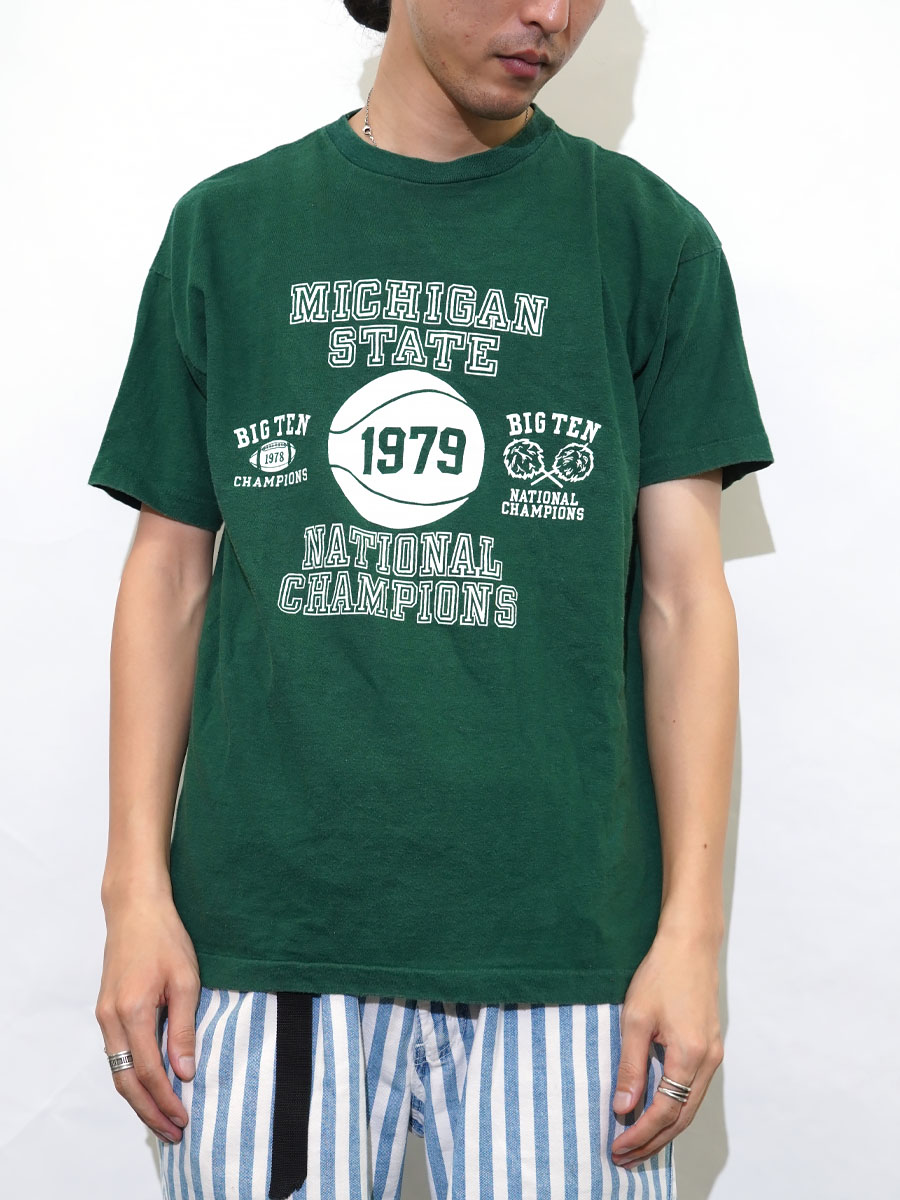 70s バータグ Champion Michigan State 88 XL 70's バータグ チャンピオン ''MICHIGAN STATE 1979 NATIONAL