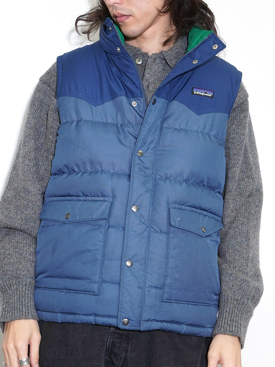 patagonia スリングショット ダウン ベスト 美品　廃盤　ブルー　M patagonia スリングショット ダウン ベスト 美品 廃盤 ブルー M