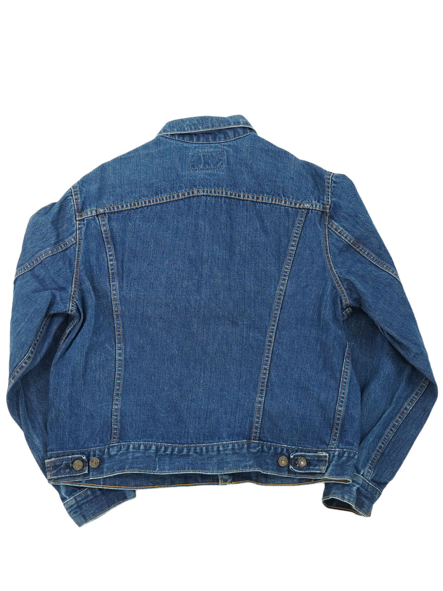 【メル91433】70's Levi's スモールe 70505 46 70's Levi's 70505 スモールe デニムジャケット 良雰囲気 実寸