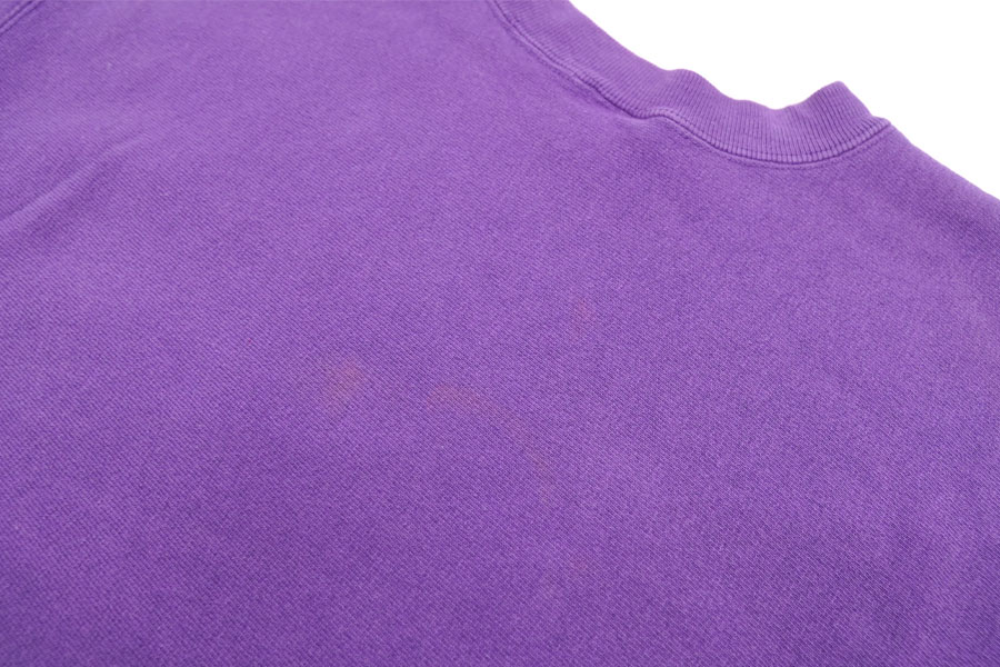 Champion　リバースウィーブ　刺繍タグ　90s　パープル　目なし champion刺繍タグ/USA製90sビンテージ古着/パープル/リバース