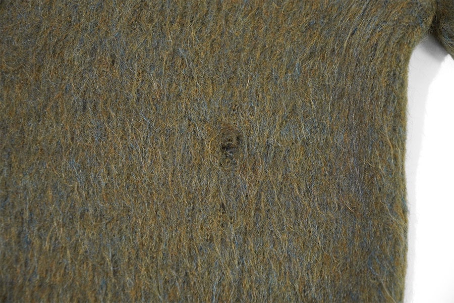60's Wool-Mohair by CAMPUS ミックスカラー Vネック モヘアセーター