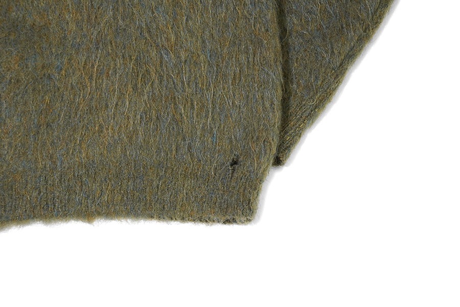 60's Wool-Mohair by CAMPUS ミックスカラー Vネック モヘアセーター