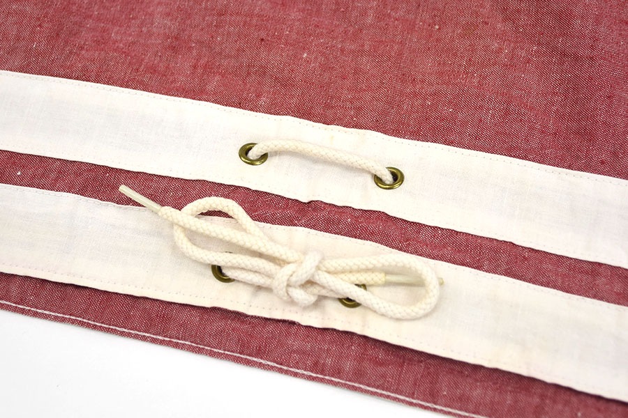 60's Recqest Club レースアップ ショートスリーブ プルオーバーシャツ 表記(M)