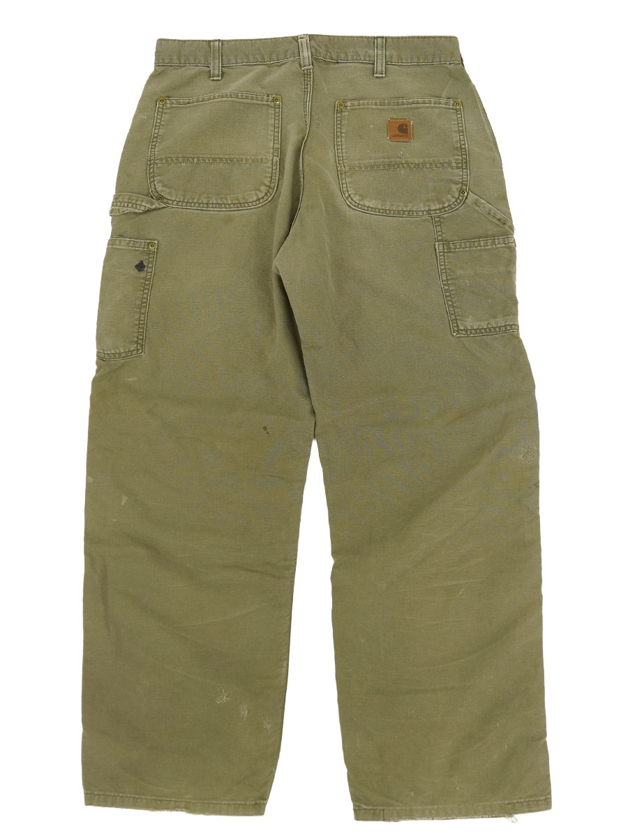 CARHARTT DUNGAREE FIT DOUBLE KNEE PAINTER PANTS LIGHT BROWN (SIZE.W32 L30)